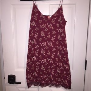 Slip Style Maroon Dress